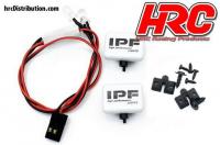 Light Kit - 1/10 or Monster Truck - LED - JR Plug - IPF Cover - 2x White LED