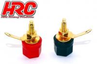 Stecker - 4.0mm - Box Ausgang - weibchen (2 Stk.) - Gold