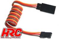 Servo Extension Cable - Male/Female - JR - 40cm Long-22AWG