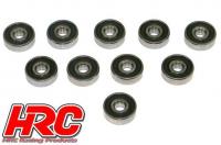 Ball Bearings - metric -  6x19x6mm Rubber sealed (10 pcs)