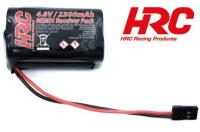 Accu - 4 Eléments - Accu récepteur - 4.8V 2300mAh NiMH- AA bloc - JR 50x30x30mm