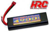 Battery - LiPo 2S - 7.4V 4900mAh 30C - RC Car - Rounded Hard Case - Ultra T  46.5*25*138.5mm