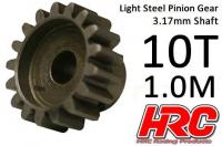 Pinion Gear - 1.0M / 3.17mm Shaft - Steel - Light - 10T