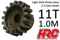 Pinion Gear - 1.0M / 3.17mm Shaft - Steel - Light - 11T