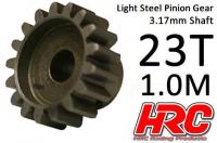 Pinion Gear - 1.0M / 3.17mm Shaft - Steel - Light - 23T