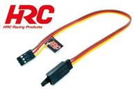 Servo Extension Cable - with Clip - Male/Female - JR - 20cm Long-22AWG