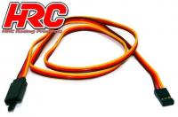 Servo Extension Cable - with Clip - Male/Female - JR - 60cm Long-22AWG