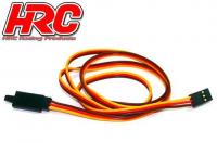 Servo Extension Cable - with Clip - Male/Female - JR type - 80cm Long-22AWG