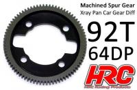 Spur Gear - 64DP - Low Friction Machined Delrin - Ultra Light - Xray Pan Car - 92T