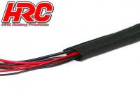 Cable - Protection WRAP Sleeve - Super Soft - black - 6mm for servo cable (1m)