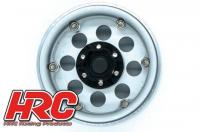 Cerchi - 1/10 Crawler - 1.9" - 12mm Hex - Aluminium - 8-Spokes - Argenti (4 pzi)