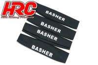 Option Part - 1/10 Off Road - Shock Socks - 80x20-25mm - Black (4pcs)