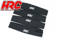 Option Part - 1/10 Off Road - Shock Socks - 80x20-25mm - Black (4pcs)