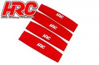 Option Part - 1/8 Off Road - Shock Socks 110x25-30mm - Red (4 pcs)