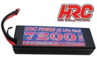 Battery - LiPo 2S - 7.4V 7200mAh 50C - RC Car - Hard Case - Ultra T 138.5mm*46.5*25