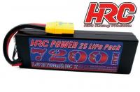 Batteria - LiPo 2S - 7.4V 7200mAh 50C  - Hard Case - XT90AS-46.5*25*138.5mm