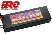 Accu - LiPo 2S - 7.4V 5800mAh 50C - RC Car - HRC 5800 - Hard Case - Prise TRX  46.5*25*138.5mm
