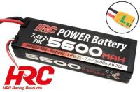 Battery - LiPo 2S - 7.4V 5600mAh 70C - Hard Case - XT90AS 138.5x46.5x25mm