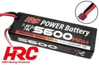 Battery - LiPo 2S - 7.4V 5600mAh 70C - Hard Case - Ultra-T 138.5x46.5x25mm