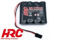 Accu - 4 Eléments - Accu récepteur - 4.8V 2300mAh NiMH - AA plat - prise JR 52x58x10mm