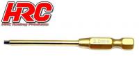 Tool - HEX tip for electric screwdriver - Titanium coated - 2.0mm