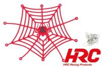 Karosserieteile - 1/10 Crawler - Maßstab - Spider Gepäcknetz Rot