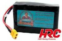 Accu - LiPo 2S - 6.4V 17600mAh 30A/60A - RC BaitBoat - HRC 17600 - No Case - XT60 - 112x71x56mm