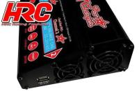 Caricabatterie - 12/230V - HRC Dual-Star PRO Charger V2.0 - 2x 200W (400W AC)