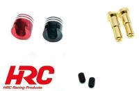 Kühlkörper - mit 4 & 5mm Bullet Stecker - Rot & Schwarz - 1 Paar