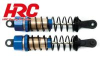 Option part - Dirt Striker & Scrapper -Alum.F/R Shock absorber (2 pcs) - blue