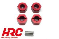 Tuningteil - Scrapper - Aluminium Offset wheel Sechskantmitnehmer (4 pcs) - rot