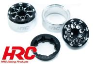 Ruote - 1/18 Crawler - TRX-4M - Beadlock in Alluminio Nero - 4 pezzi/set