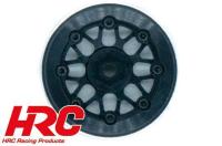 Wheels - 1/18 Crawler - TRX-4M - Aluminum Beadlock Black - 4pcs/set