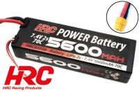 Battery - LiPo 2S - 7.4V 5600mAh 70C - Hard Case - XT60 138.5x46.5x25mm