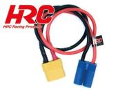 Charger Lead - XT90 (F) to EC5 Battery Plug - 300mm - Gold