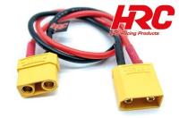 Charger Lead - XT90 (F) to XT90 Battery Plug - 300mm - Gold