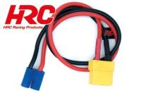 Cavo del caricabatterie - XT90 (F) a spina per batteria EC3 - 300 mm - Oro