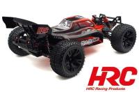 Auto - 1/10 XL Elettrico- 4WD Buggy - RTR - HRC NEOXX - Brushless - Dirt Striker V2 ROSSO/NERO