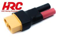 Adattatore - compatto - XT60(F) a Bullet Gold 4 mm(F) - Caricabatterie XT60 e cavo di ricarica da 4 mm