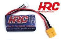 Battery - Li-Ion 2s - 7.4V 800mAh 15C - No Case - XT60 - 55 x 34 x 17mm