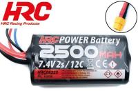 Battery - LiOn 2S - 7.4V 2500mAh 12C - RC Tank - XT60 (F) 70*37*29mm