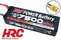 Battery - LiPo 2S - 7.4V 7500mAh 70C - RC Car - Hard Case - XT90AS 138.5x46.5x25mm