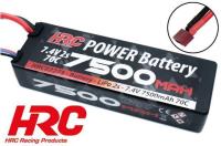 Battery - LiPo 2S - 7.4V 7500mAh 70C - RC Car - Hard Case - Ultra T 138.5x46.5x25mm