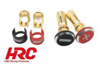 Connector - 5mm - male - Tension Lock System (1 pair) - gold