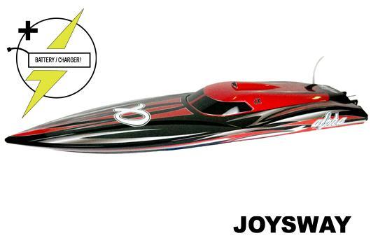 Joysway - JOY8901R - Race Boat - Electric - RTR - Alpha - BRUSHLESS  - HRC COMBO 2x 11.1V 4500mAh 40C LiPo - red color