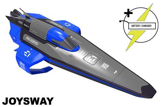 Joysway - JOY8608B - Barca da corsa - elettrica - RTR - E1 Race Bird Hydrofoil 1/10 - blu