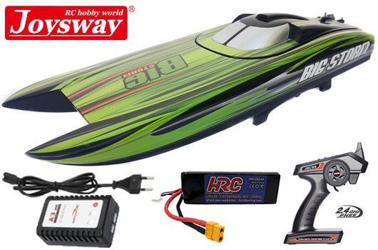Joysway - JOY8303-PLUS - Race Boat - Electric - RTR - Big Storm - HRC COMBO - 2 packs of 7.4V 4400mAh 40C LiPo & AC Balance Charger