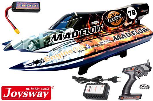 Joysway - JOY8653V3-PLUS - Race Boat - Electric - RTR - Mad Flow V3 - BRUSHLESS - HRC COMBO 11.1V 2500mAh 40C LiPo & AC Balance Charger