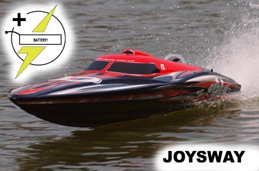 Barca da regata - Elettrico - RTR - Alpha - BRUSHLESS - HRC COMBO 2x 11.1V 4500mAh 40C LiPo - Colore rosso