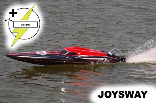 Barca da regata - Elettrico - RTR - Alpha - BRUSHLESS - HRC COMBO 2x 11.1V 4500mAh 40C LiPo - Colore rosso